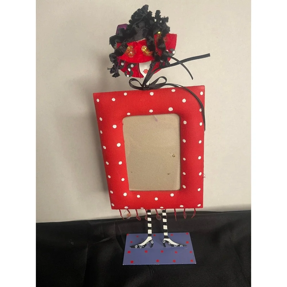 Red Hat Society Whimsical Red Polka Dot Photo Frame 5x3‎ Decorative Figurine